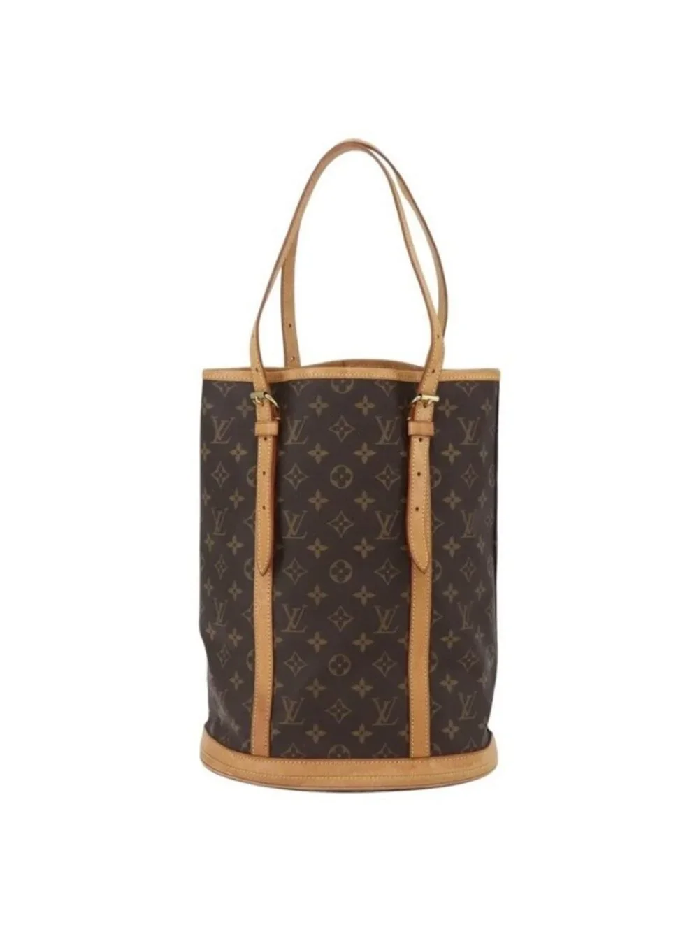 Authentic LOUIS VUITTON Monogram Bucket GM Shoulder Bag M42236 LV